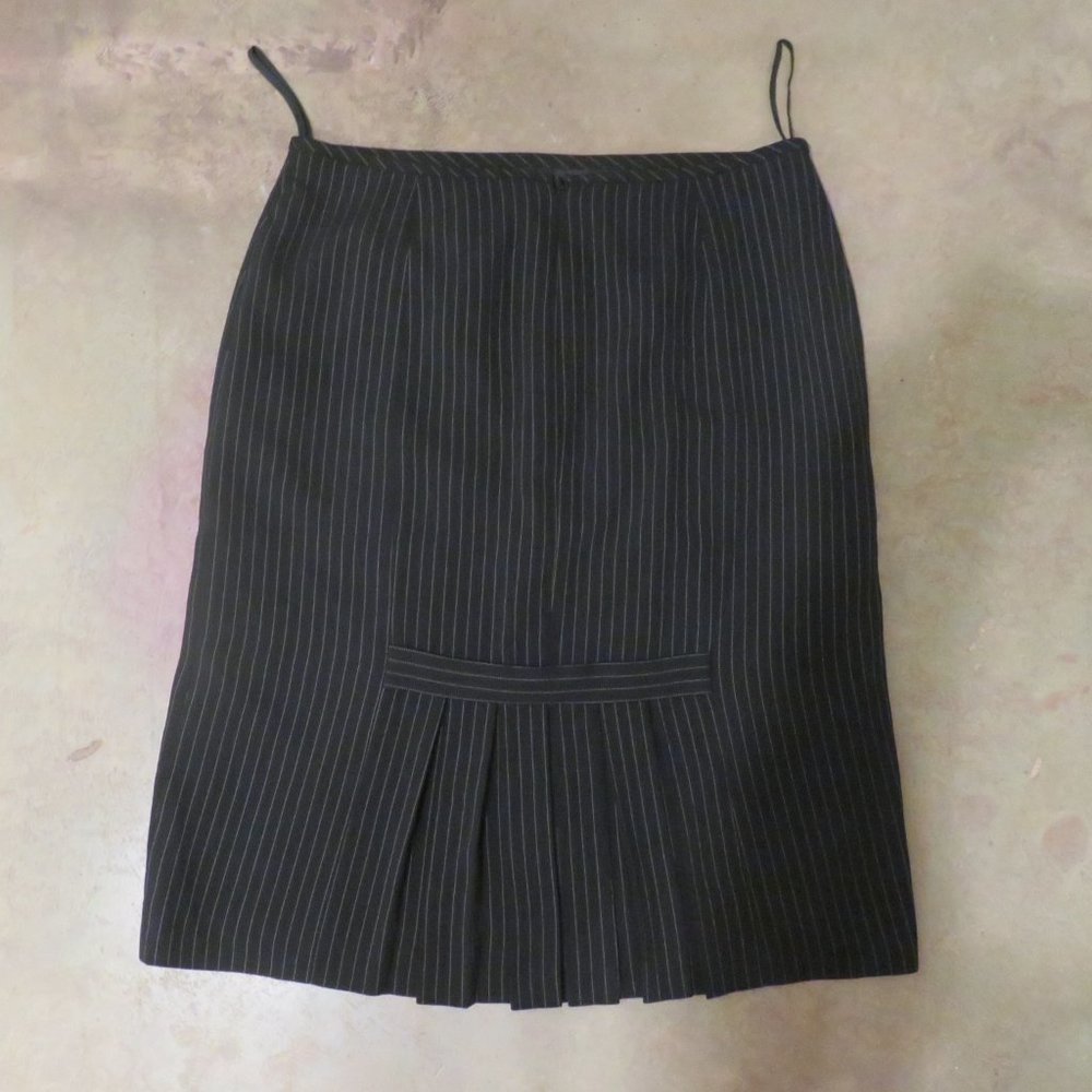 Tahari ASL Pencil skirt pinstripe black - Size 10